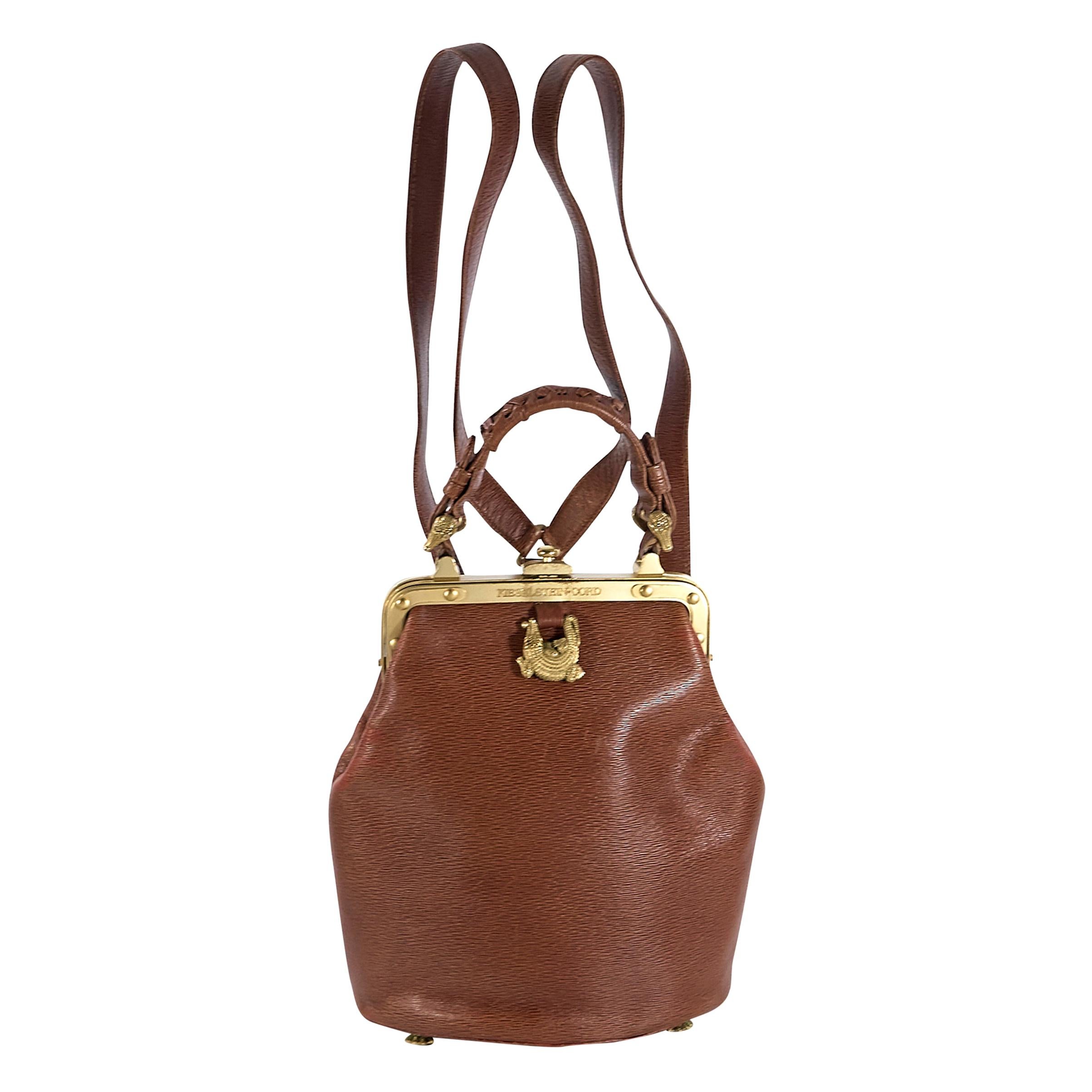 Keiselstein-Cord Brown Convertible Leather Bag