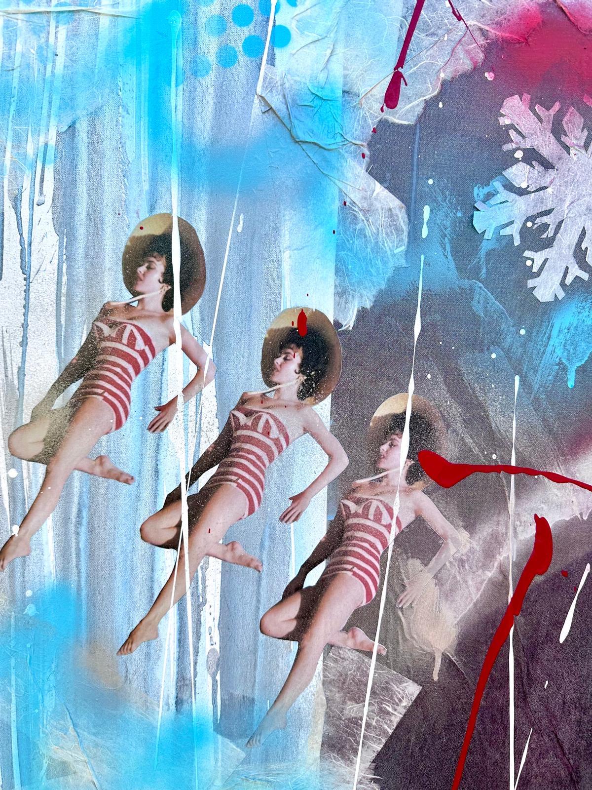 Dovima AKA Los Príncipes de Hielo Técnica mixta sobre lienzo en venta 1
