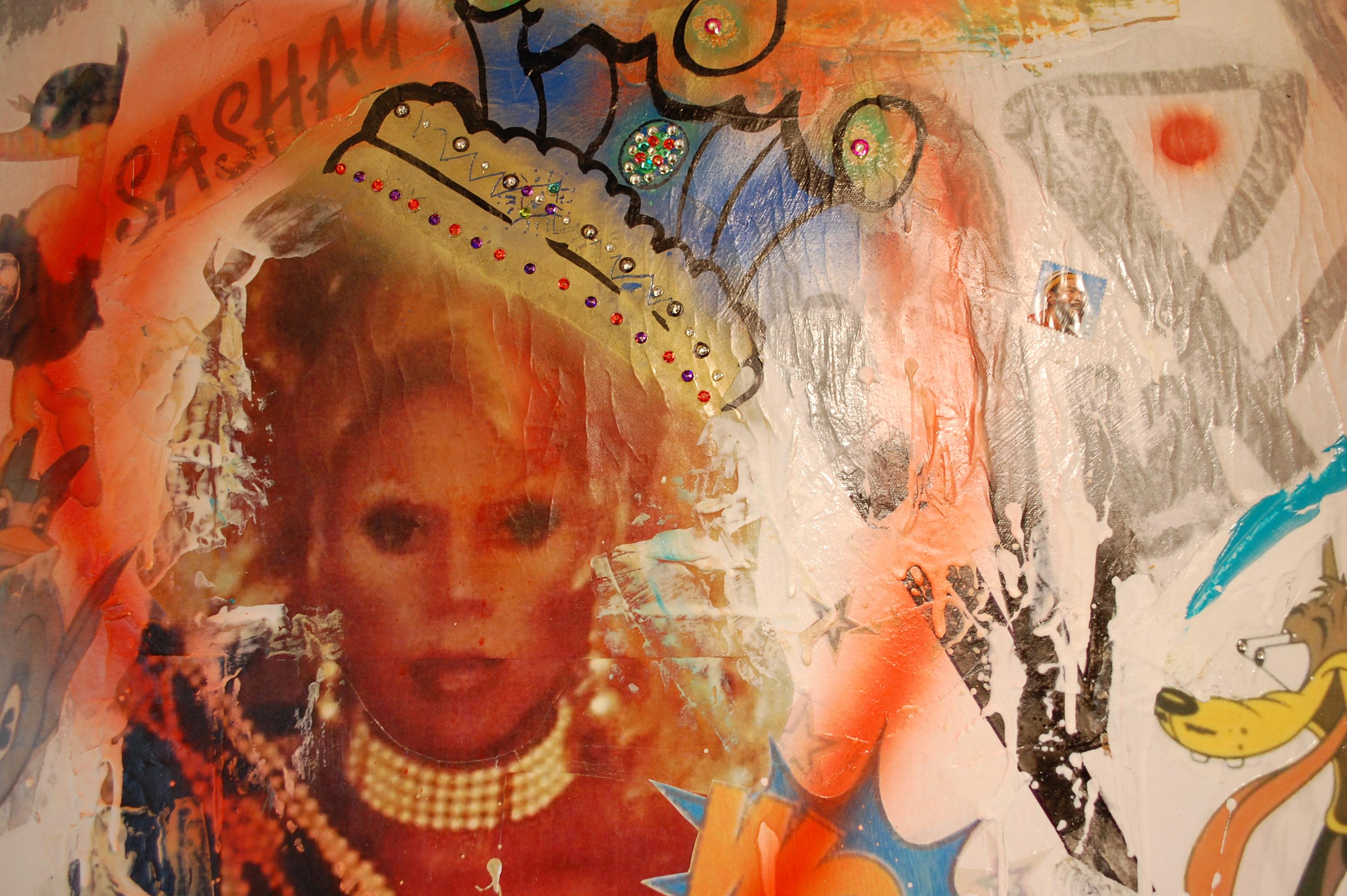 Sashay (RuPaul) - Pop Art Mixed Media Art by Keith Carrington