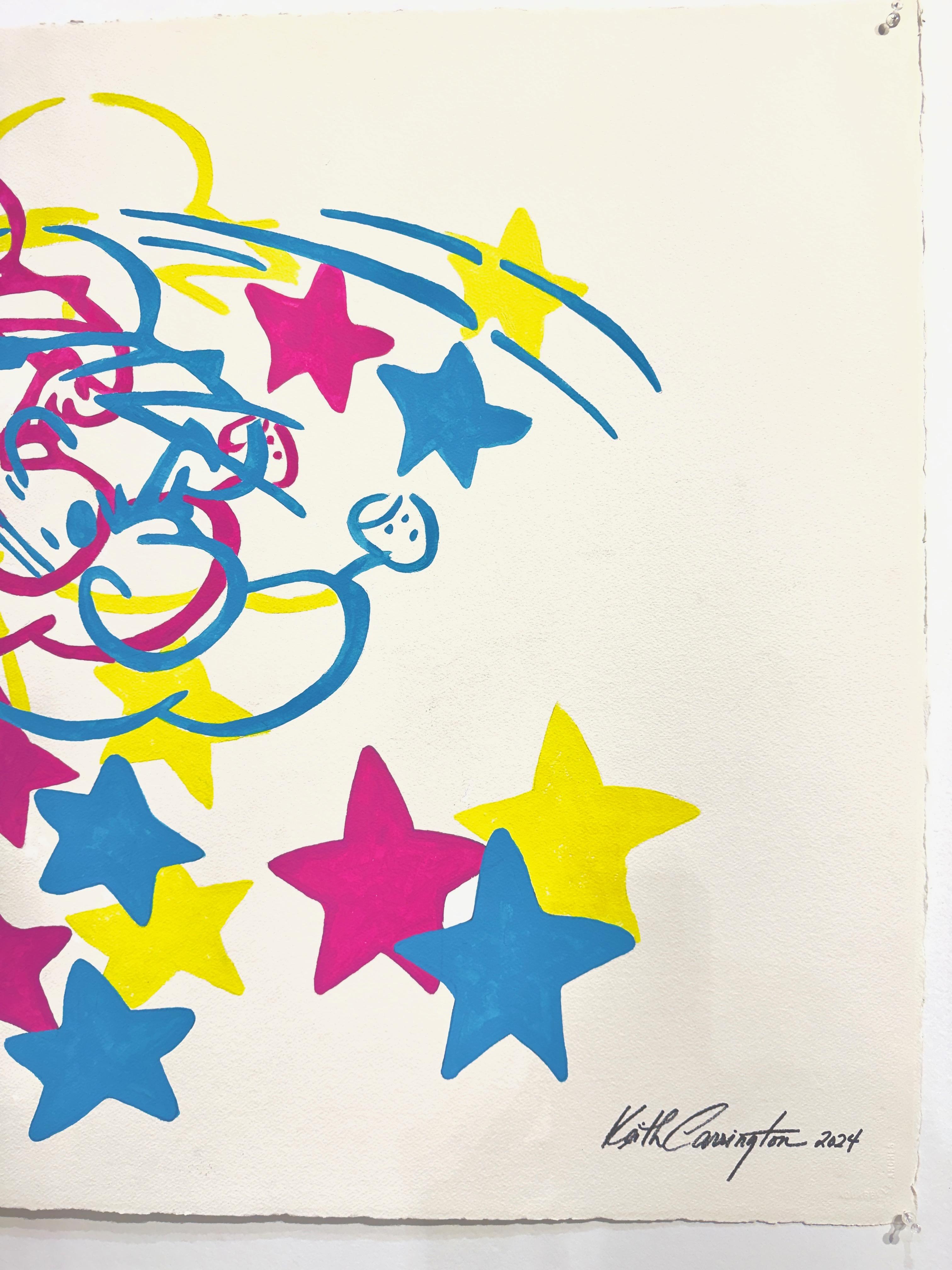 Counterpunch Trabajo en papel - Painting Arte pop de Keith Carrington