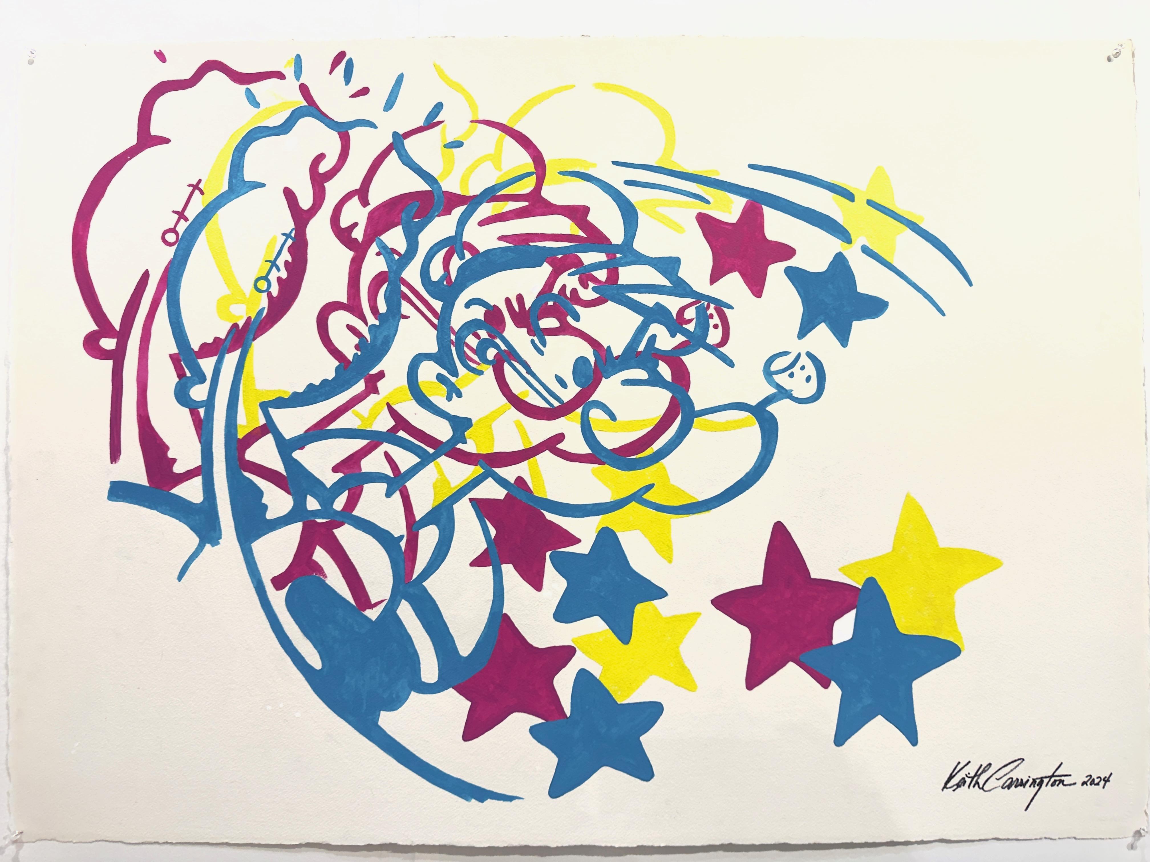 Counterpunch Trabajo en papel - Painting de Keith Carrington