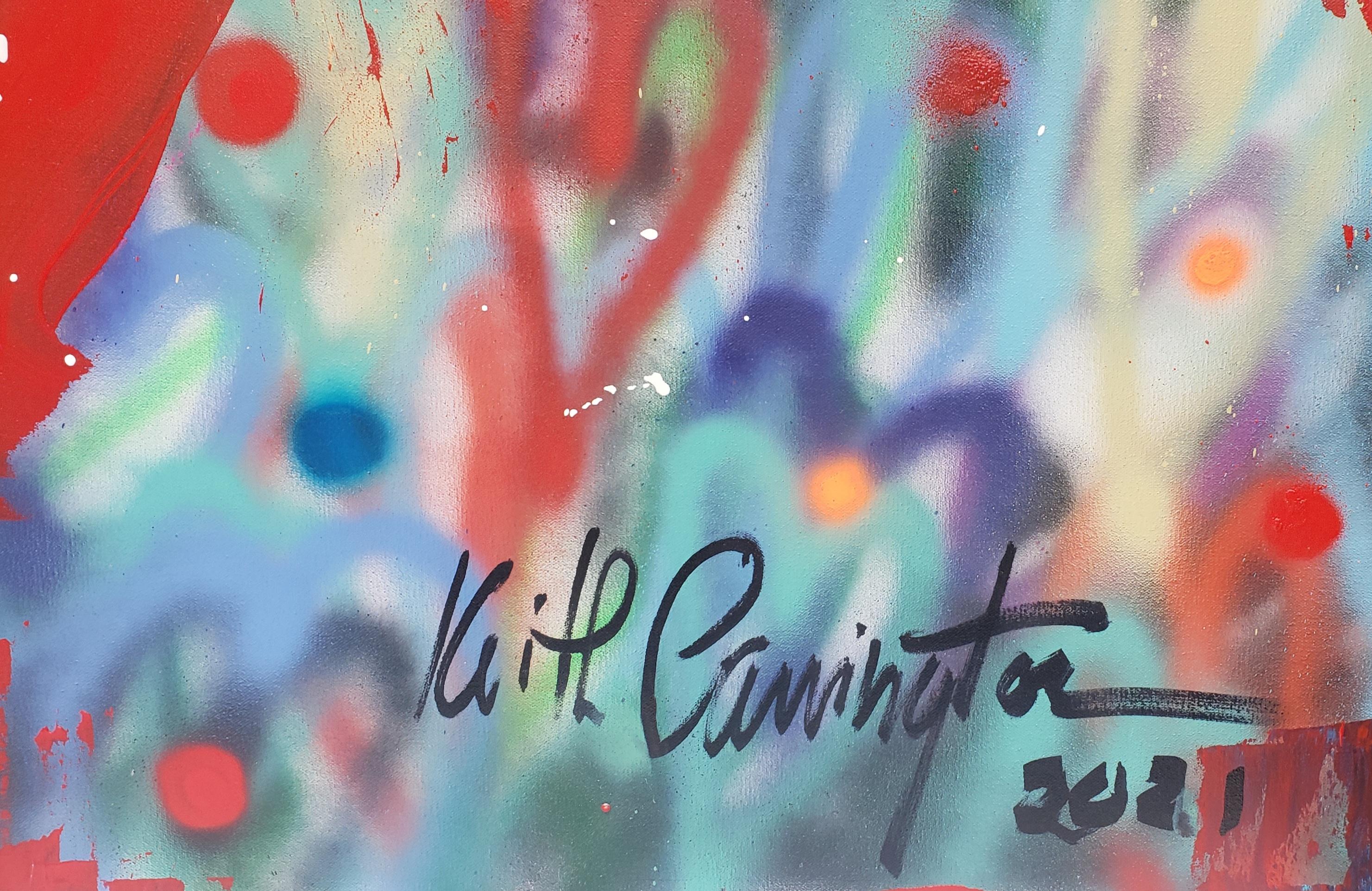 L'amour I - Painting Espressionismo astratto di Keith Carrington