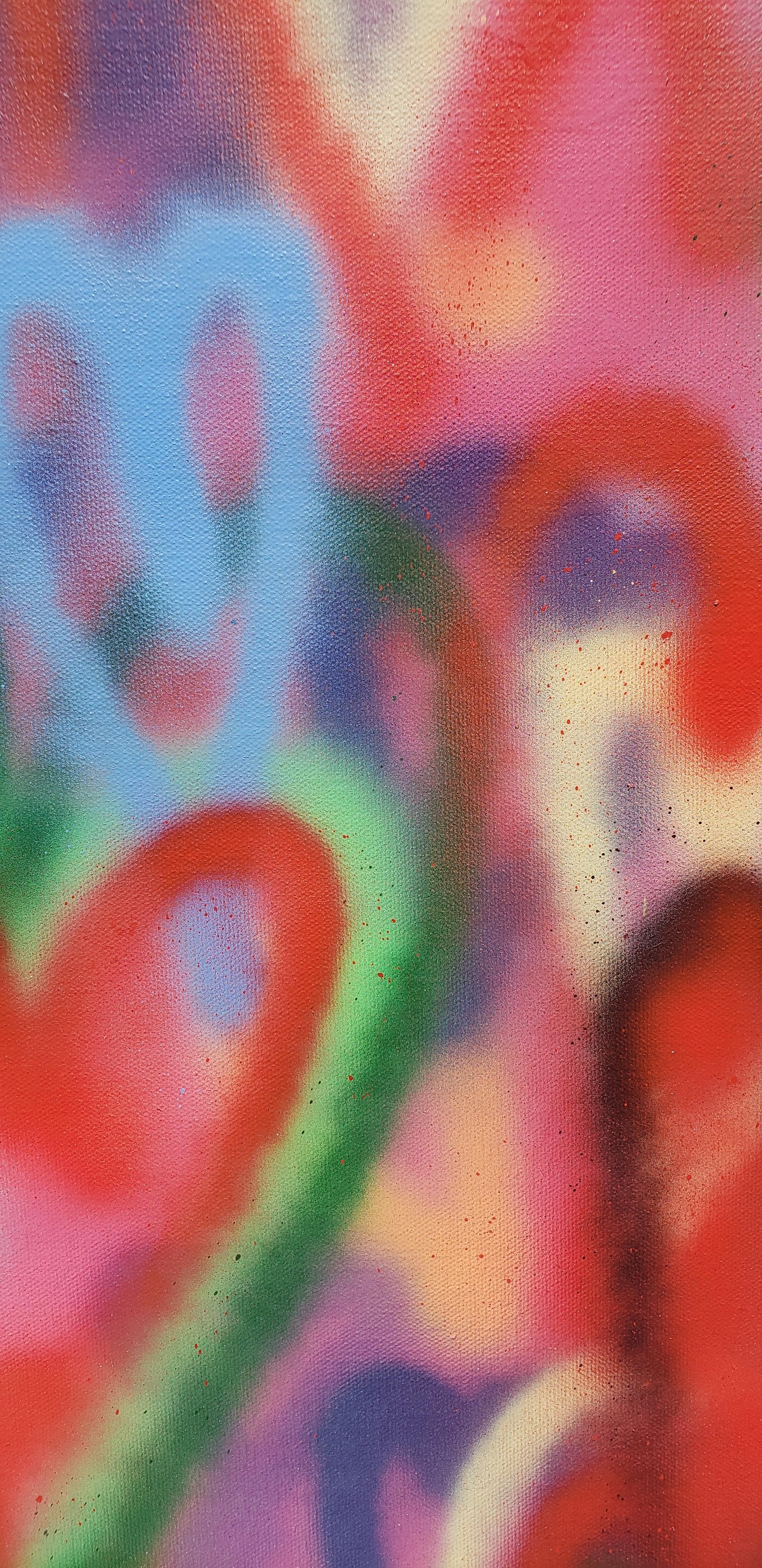 Love On Fire II (Abstrakter Expressionismus), Painting, von Keith Carrington