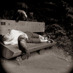 Nap, silver gelatin print,  limited edition photograph, signed and numbered 