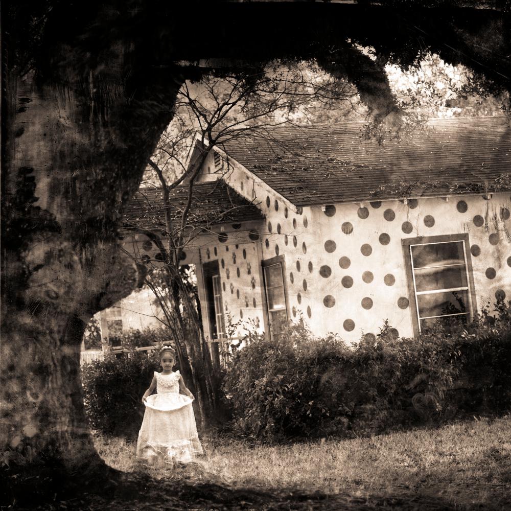 Keith Carter b.1948 Black and White Photograph - Polkadot House, limited edition photograph, signed and numbered, edition of 25