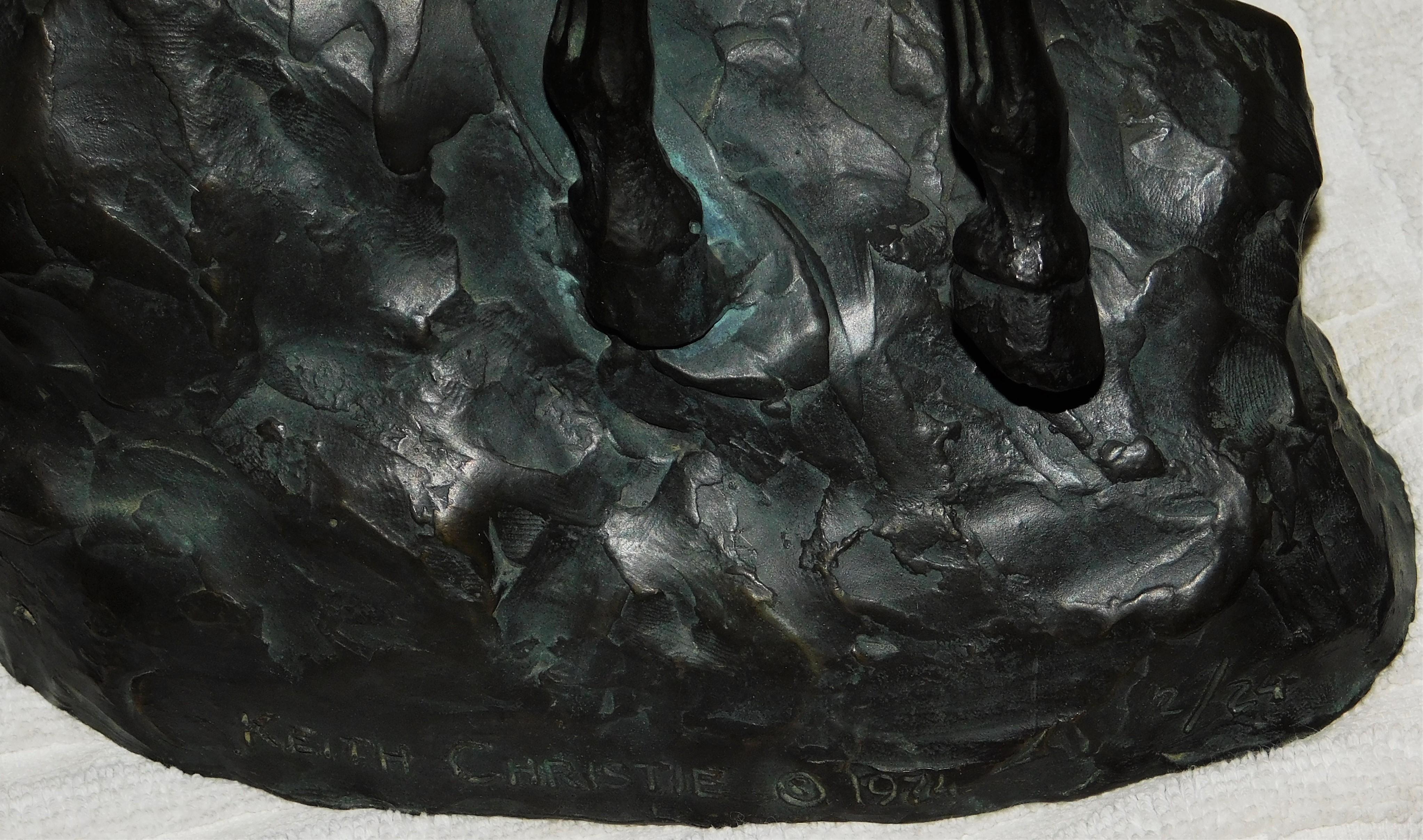 Keith Christie Western Bronze Sculpture 