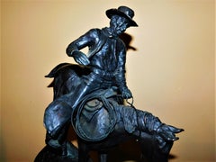 Keith Christie Western Bronze Sculpture "Shortcut" Signed Horse Cowboy Artwork
