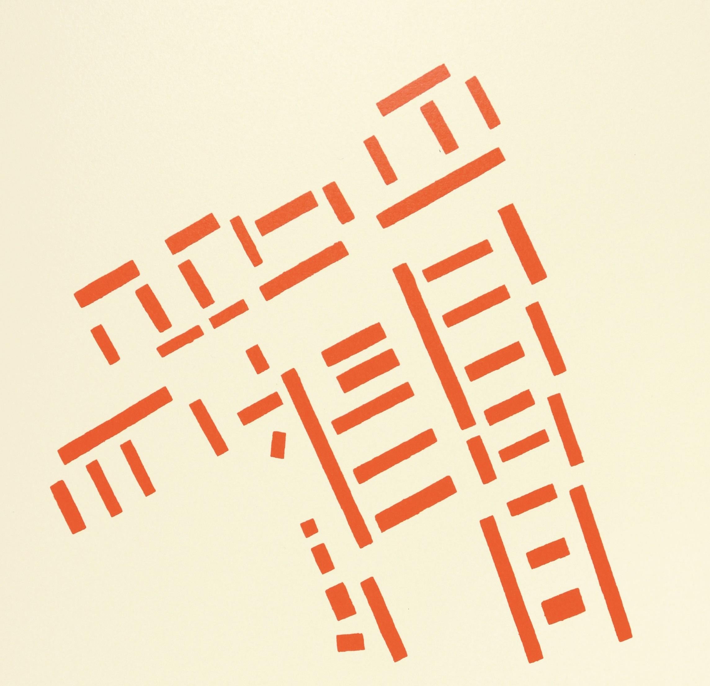 Aylesbury-Siedlung (Weiß), Abstract Print, von Keith Coventry