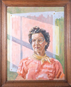Keith Elvin - 20th Century Oil, Woman in a Yellow Neckerchief