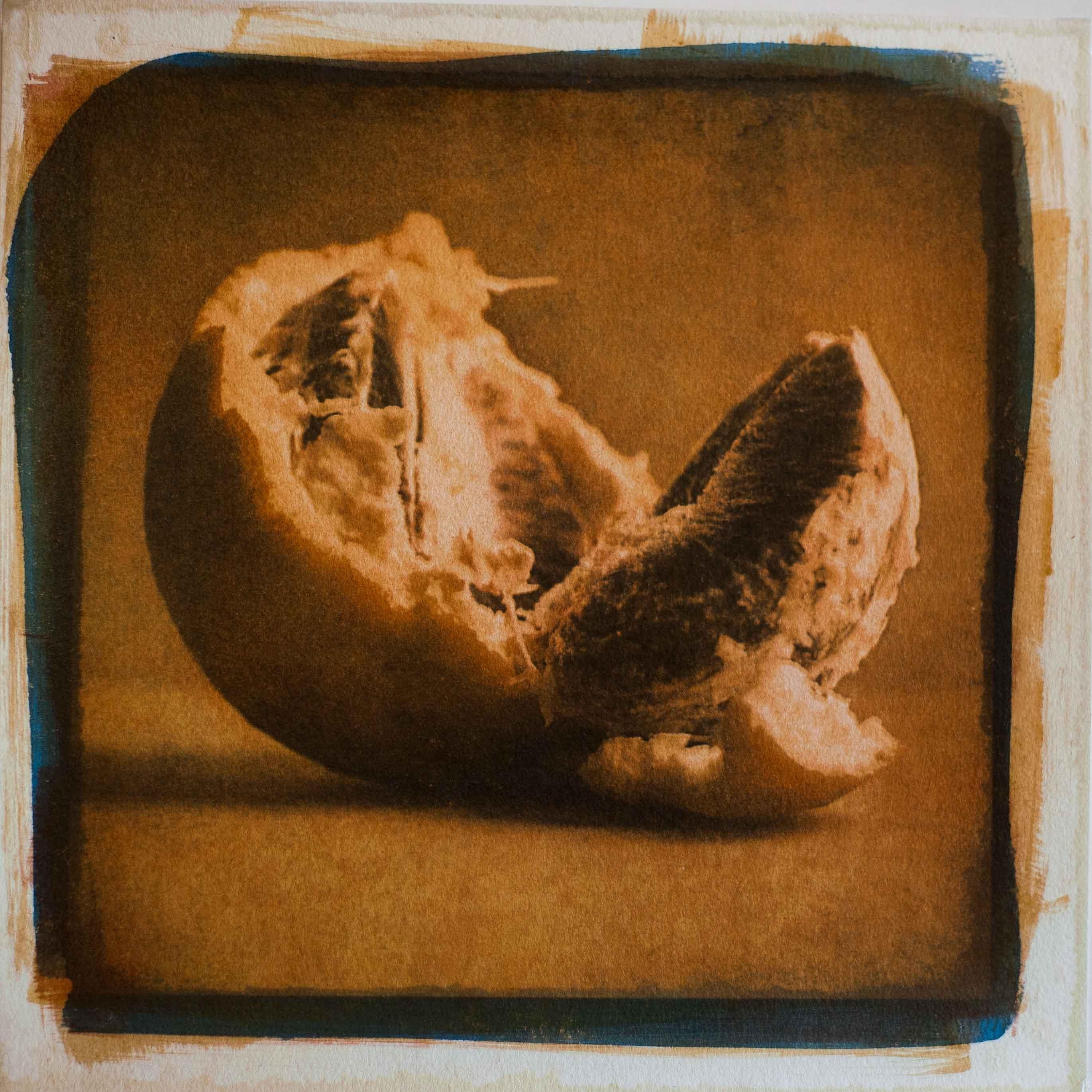 Blood Orange, Mixed Media on Paper - Mixed Media Art by Keith Gerling