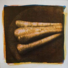 Parsnips, Mixed Media on Paper