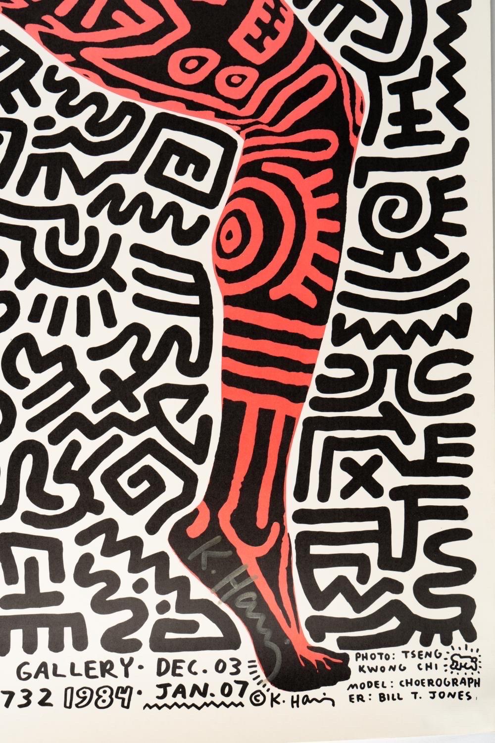 Late 20th Century Keith Haring (1958-1990): Into 84 Lithograph, Signed 