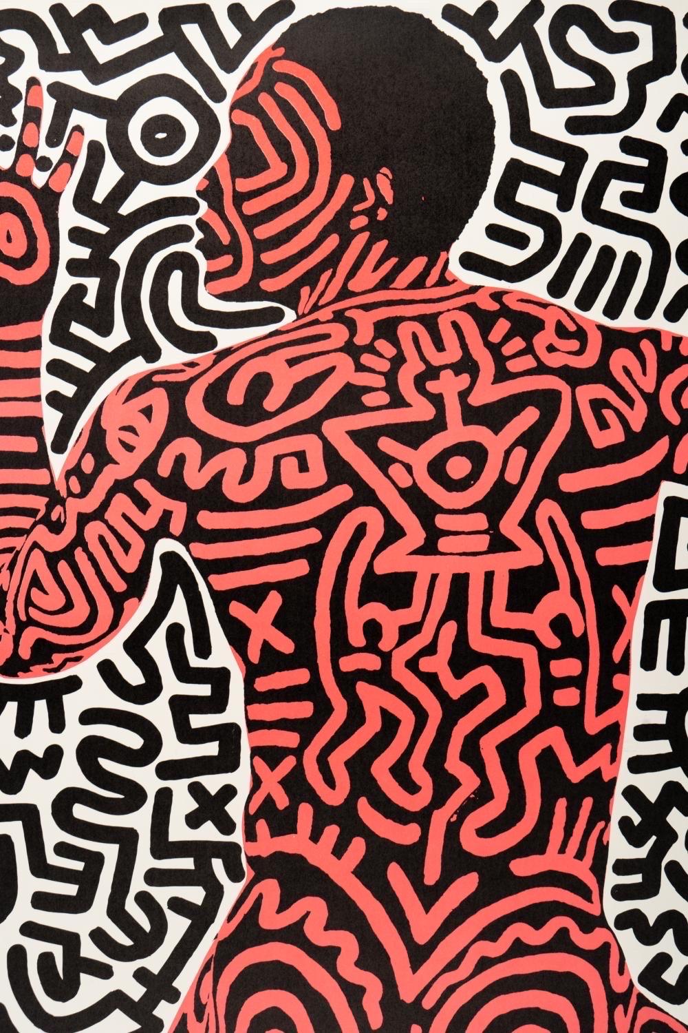 Paper Keith Haring (1958-1990): Into 84 Lithograph, Signed 