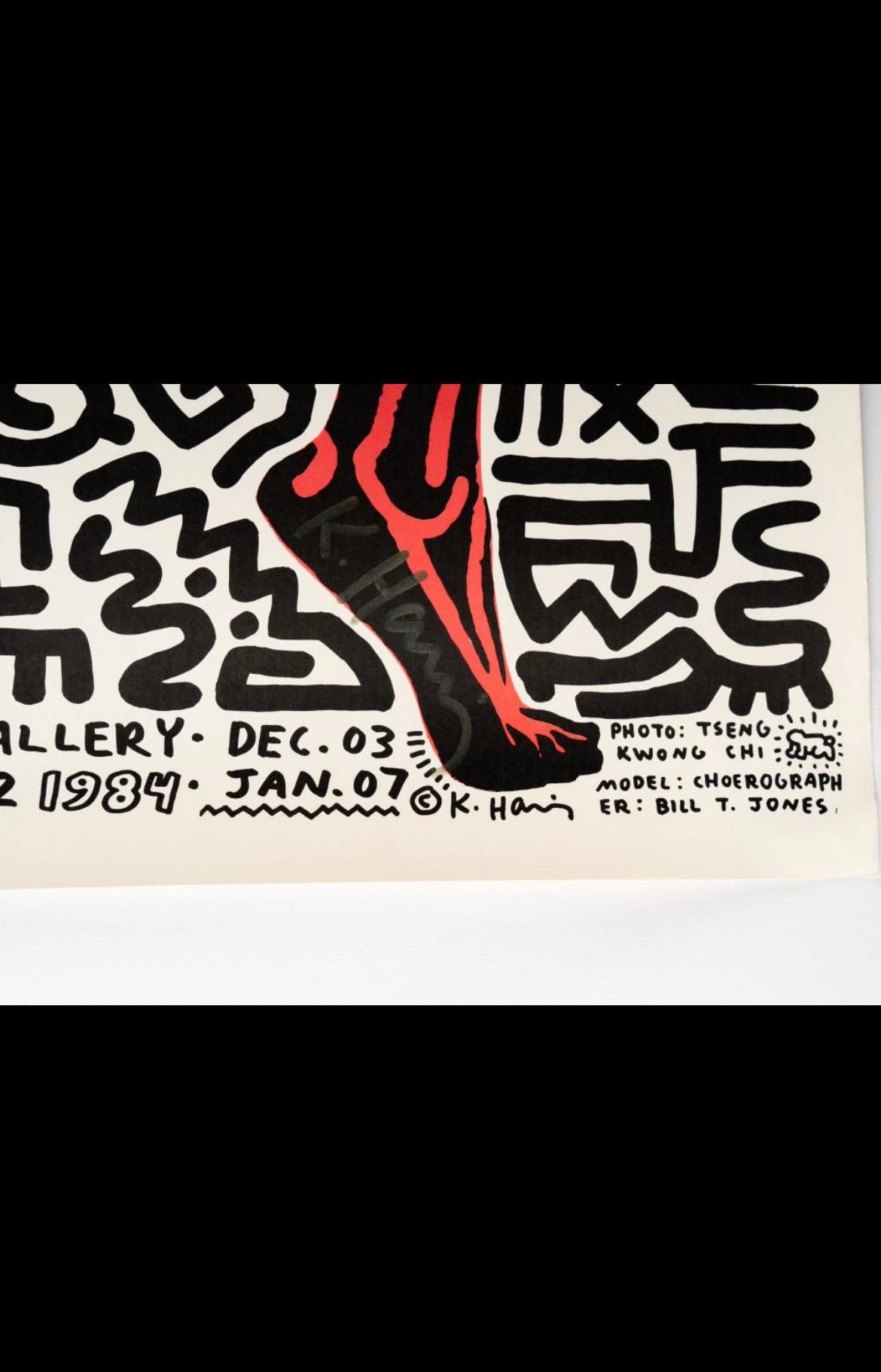 Keith Haring (1958-1990): Into 84 Lithograph, Signed  1