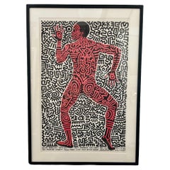 Keith Haring (1958-1990): Into 84 Lithograph, Signed