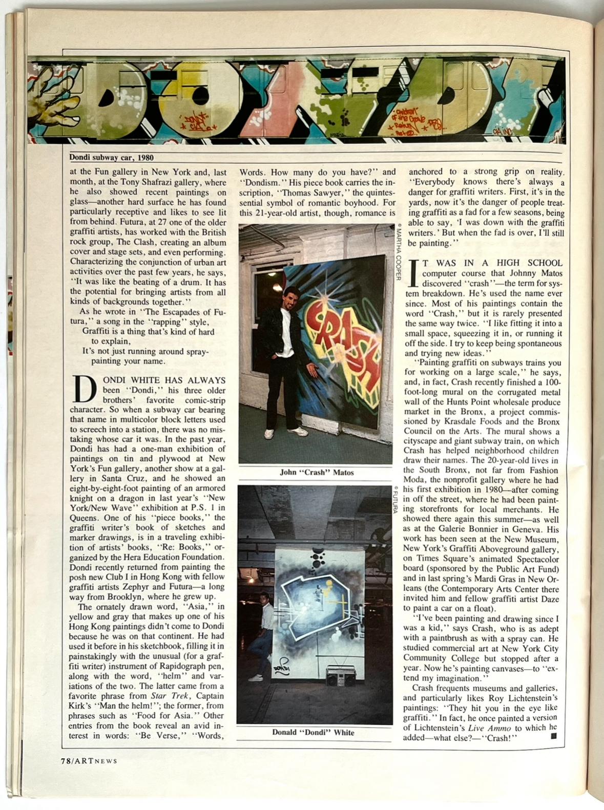Keith Haring ArtNews 1982 (peinture murale de Keith Haring) en vente 2