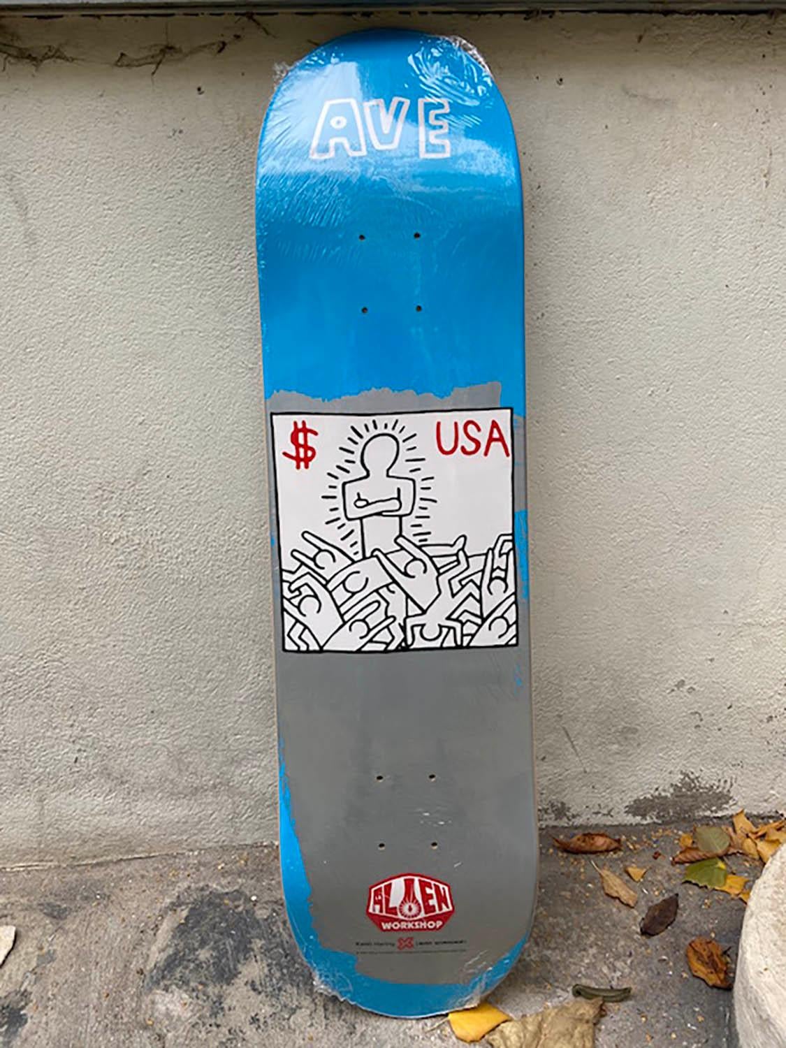 Contemporary Keith Haring, AVE Skate Board Collector For Sale