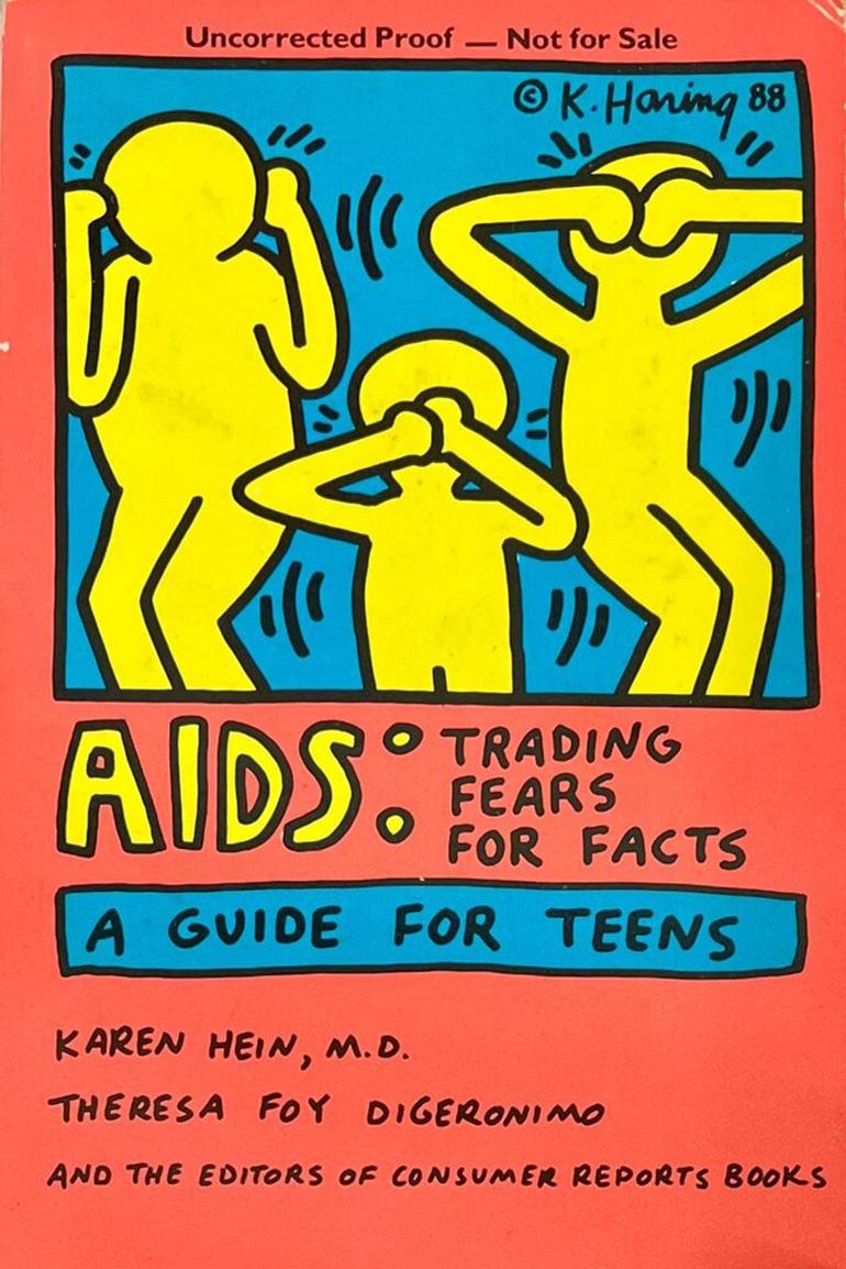 Keith Haring Cover Art 1982-1989 :
Un ensemble de 3 livres des années 1980 présentant des couvertures originales (offset) conçues par Keith Haring de son vivant :

Keith Haring 1982 pour The Paris Review. 

Keith Haring 1986 pour Brion Gysin Le