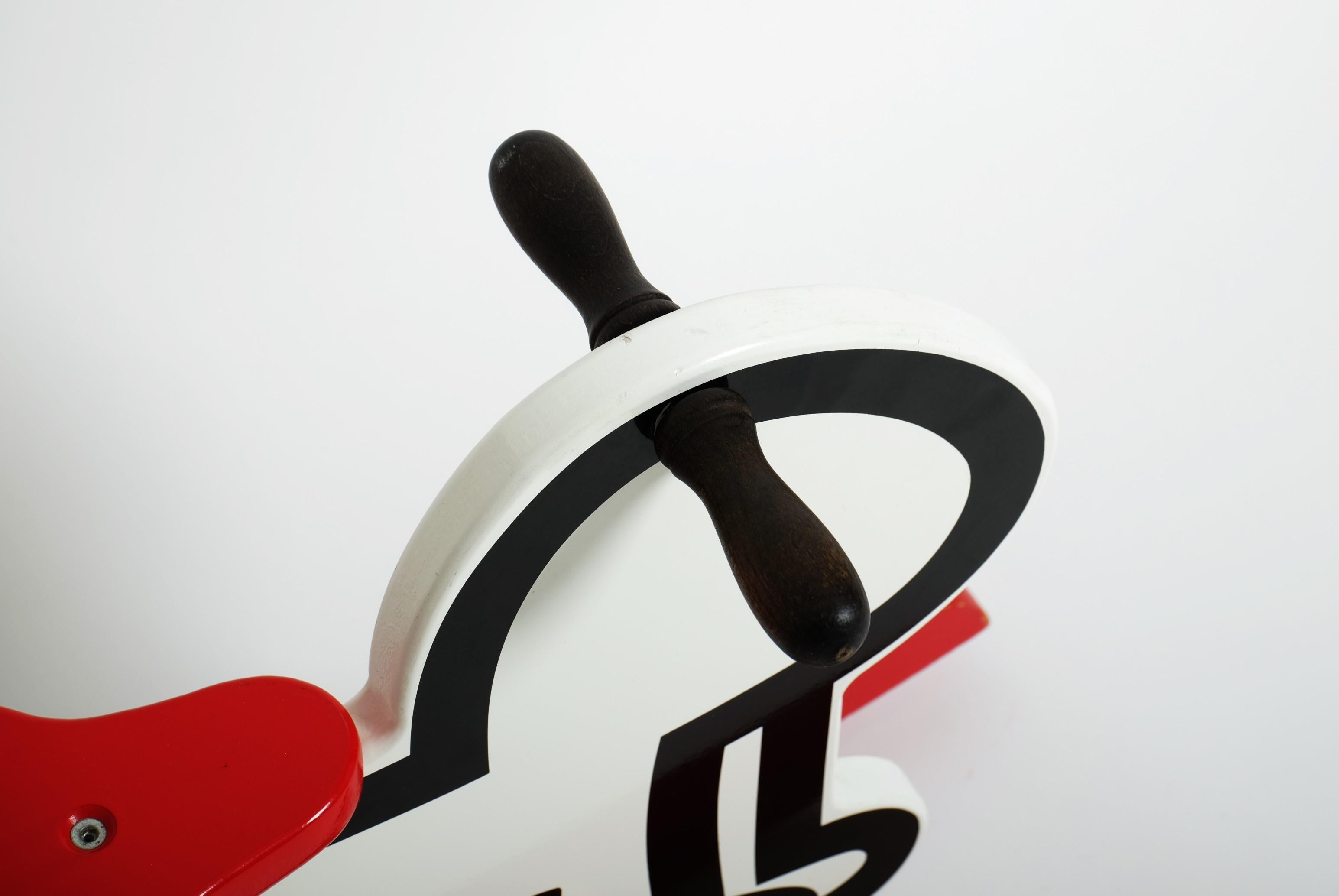 Dondolo per bambini Keith Haring, cavallo a dondolo, sedia Pop Art (Radiant Baby) in vendita 8
