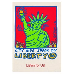 Keith Haring Citykids Foundation 1986 sticker ‘Vintage Keith Haring’