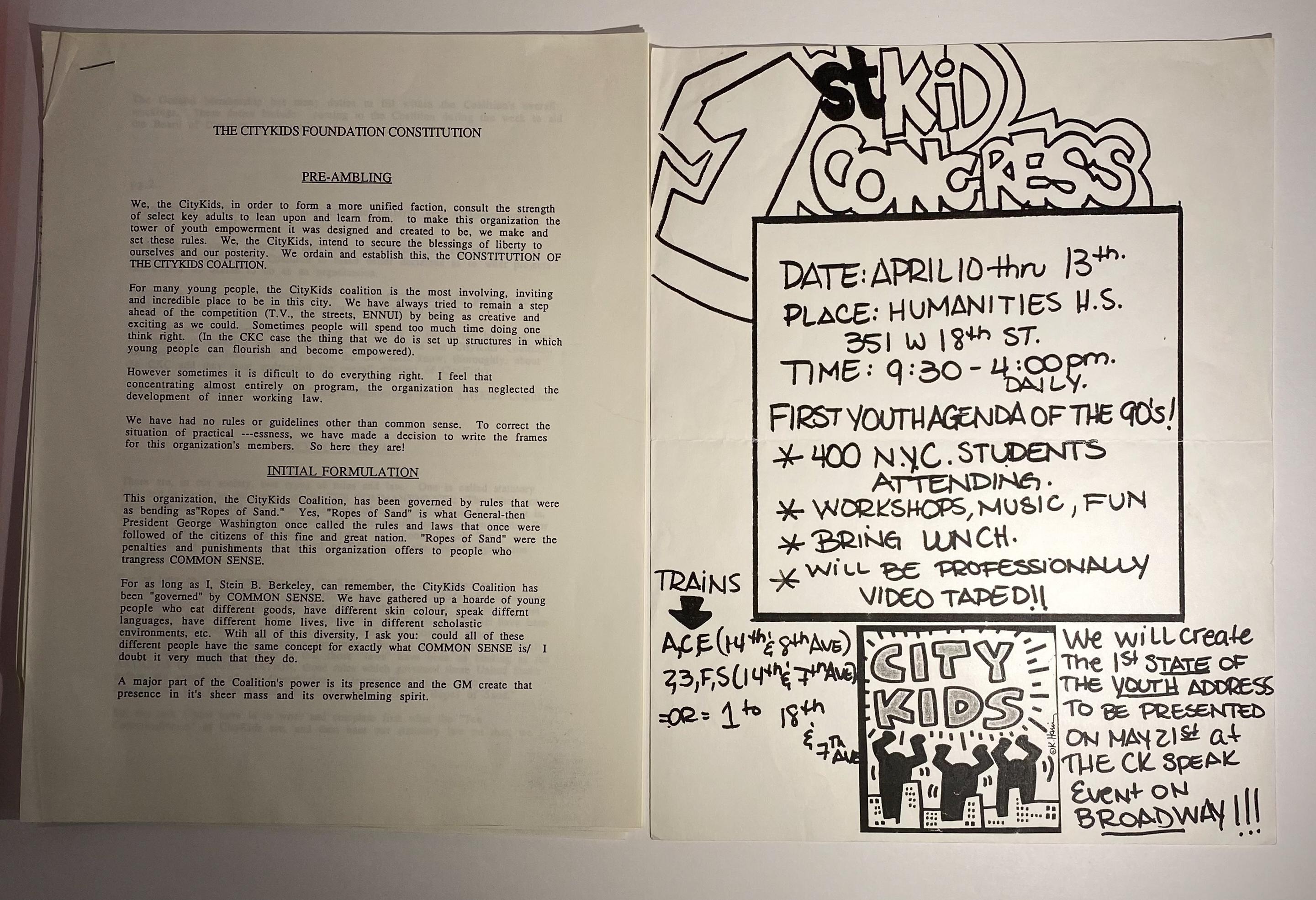 American Keith Haring CityKids Speak Portfolio