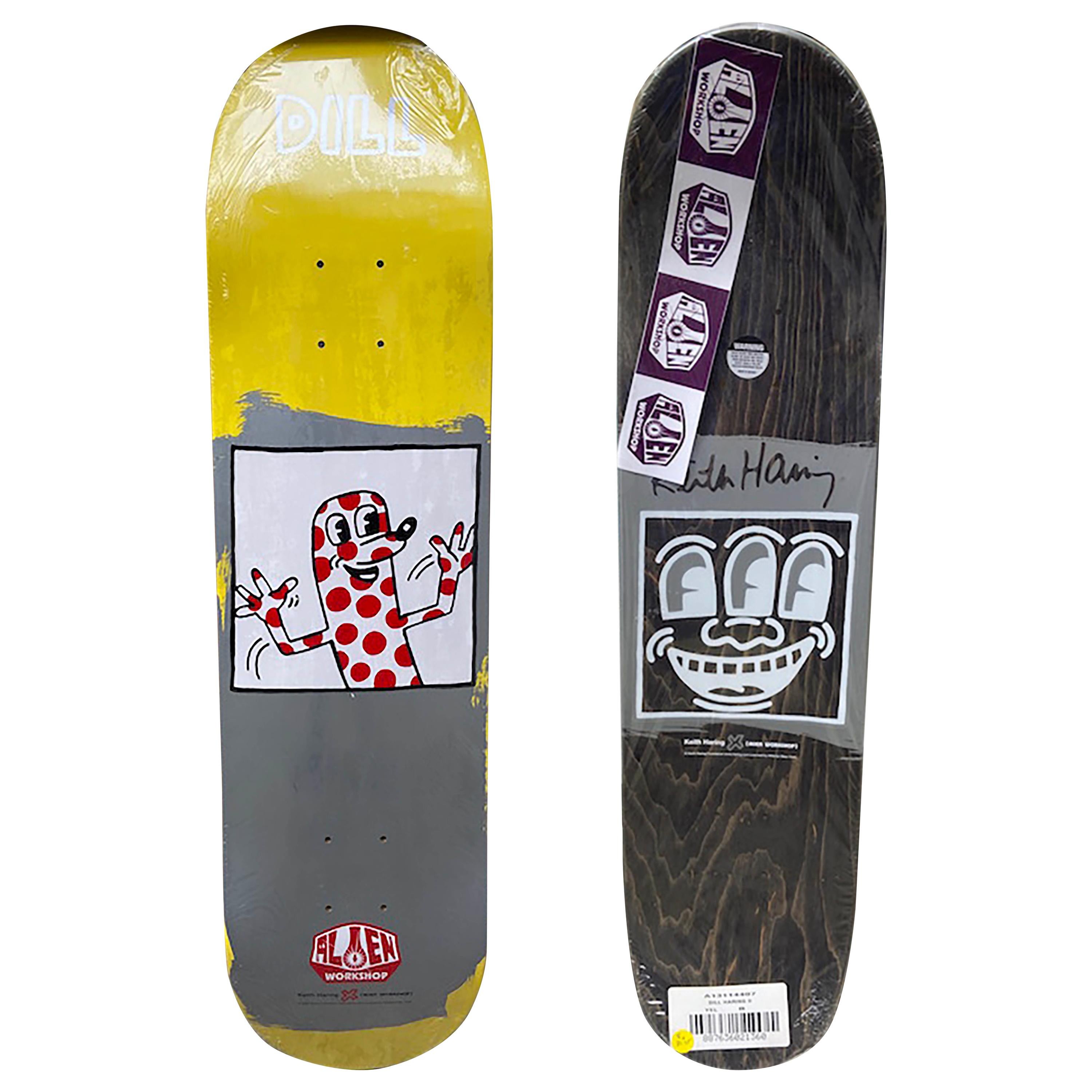 Keith Haring, DILL Skate Board Collector For Sale