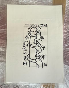 Keith Haring, Drawing " Isa ", 1989