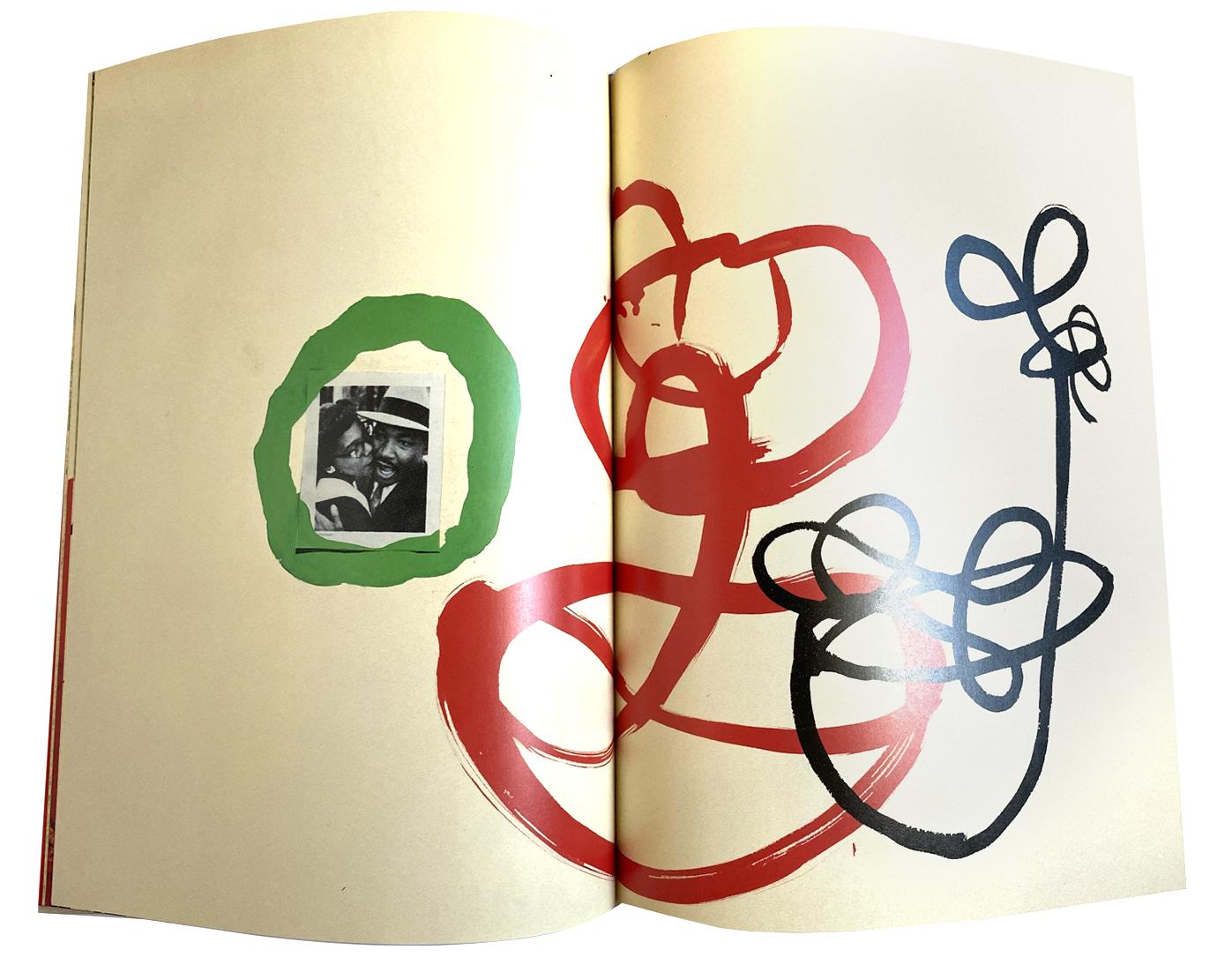 Eight Ball by Keith Haring:
Superbly rendered 1989 Keith Haring monograph featuring standout collage-based imagery by the legendary New York artist. Beautiful bright colors throughout. 

Hardcover artist book; 46 pages; 1st edition 1989. 
12.25