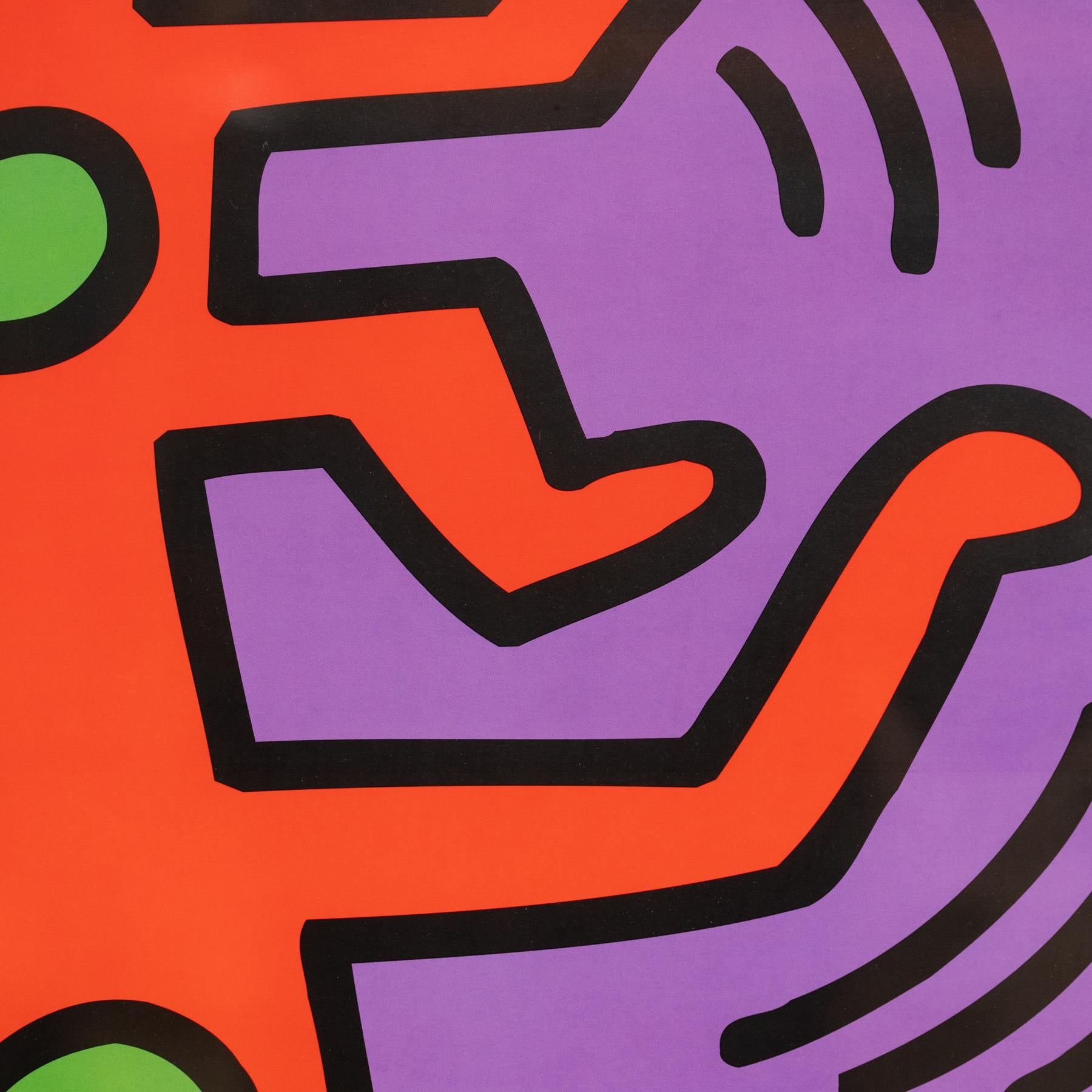 Gerahmte Lithographie von Keith Haring, 1987 von Teneues im Angebot 3