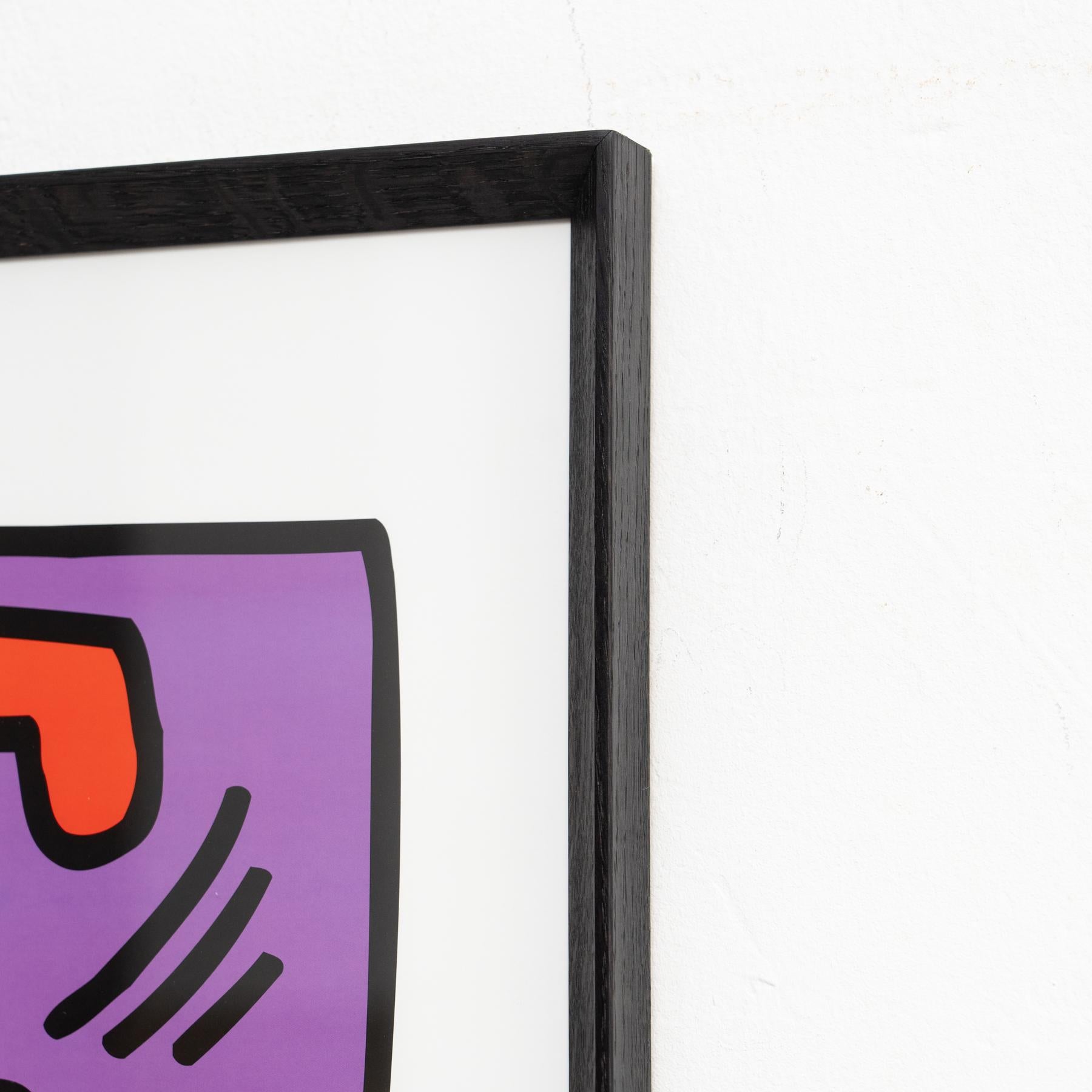 Gerahmte Lithographie von Keith Haring, 1987 von Teneues im Angebot 5