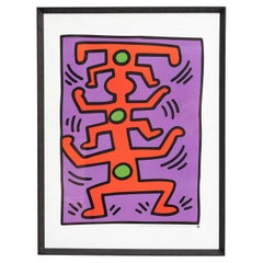 Keith Haring Framed Litography 1987 by Teneues