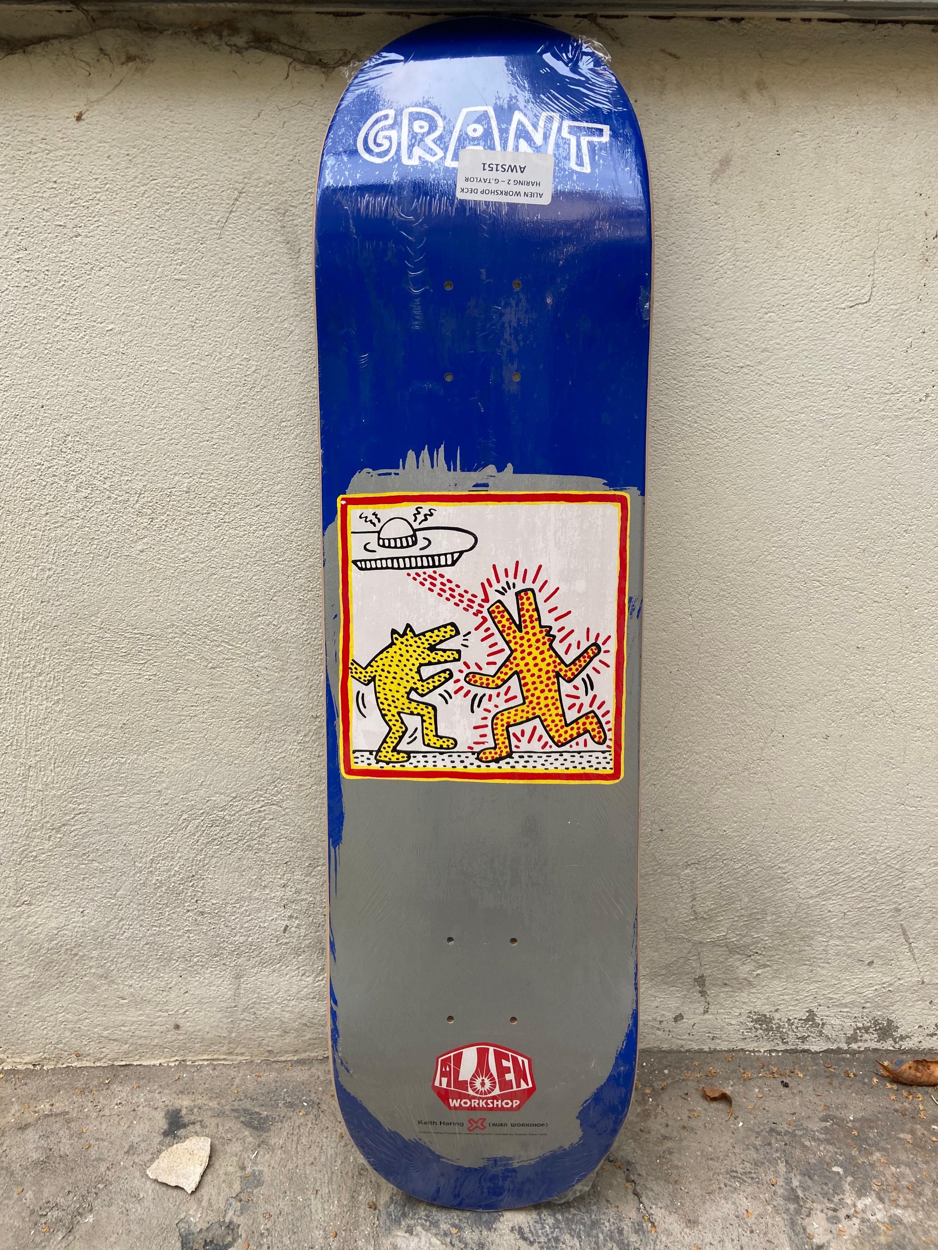 American Keith Haring, GRANT Skate Board Collector For Sale