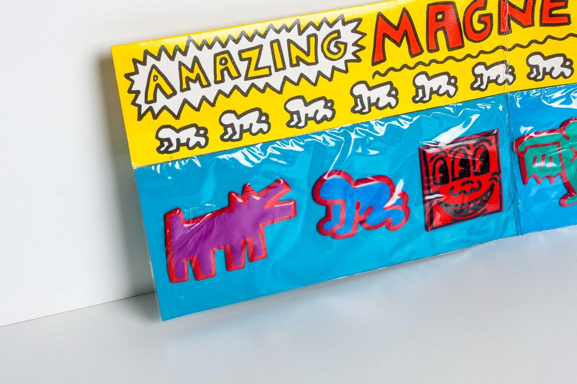 Américain Aimants Keith Haring Iconic Pop Shop, c. 1985 - Lot de 6 en vente