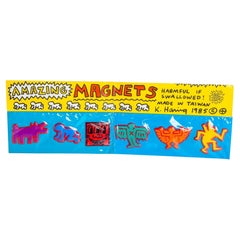 Magneti Iconic Pop Shop di Keith Haring, c. 1985 - Set di 6