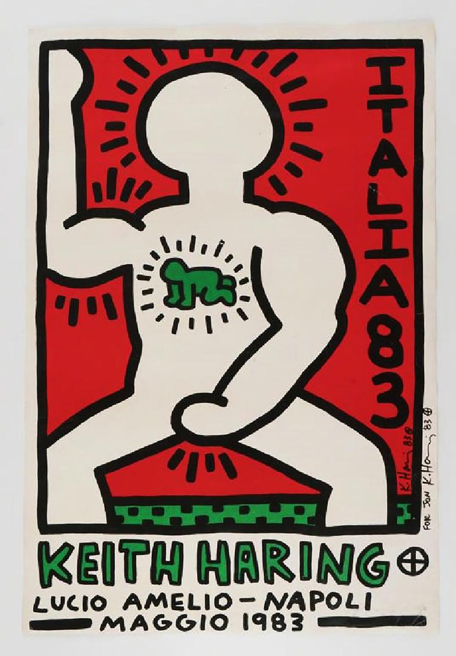 Italian Keith Haring Lithograph