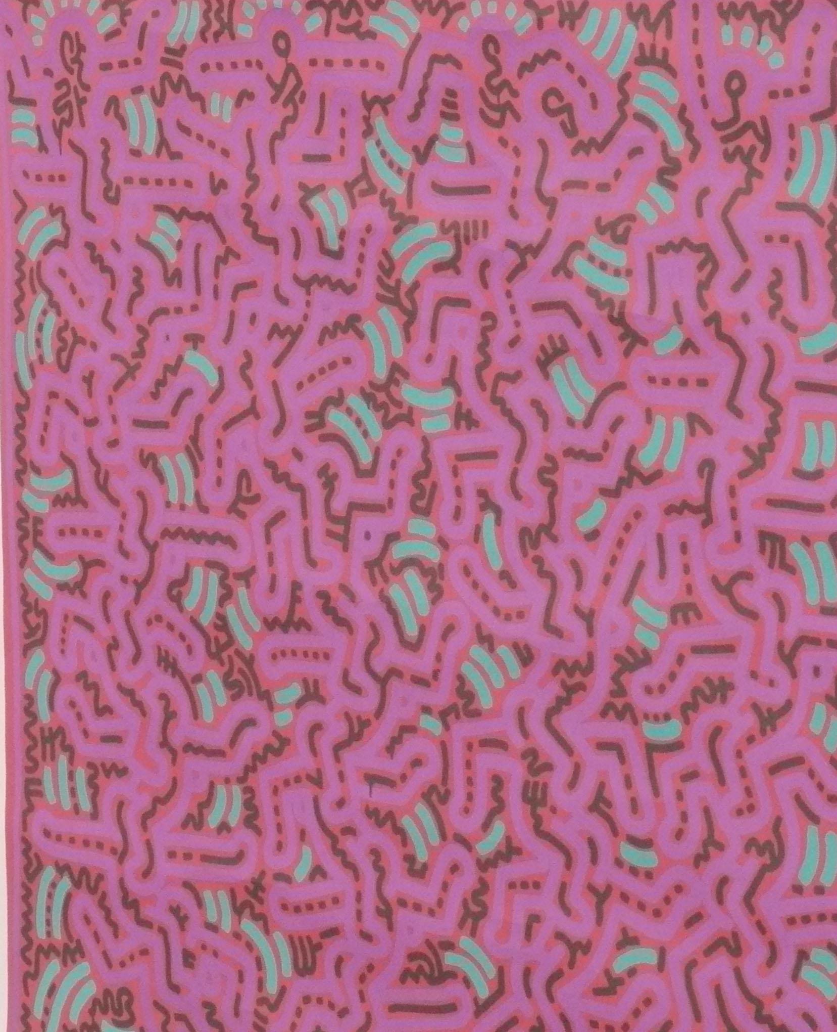 Mid-Century Modern Lithographie de Keith Haring Art moderne du milieu du siècle 1980 26