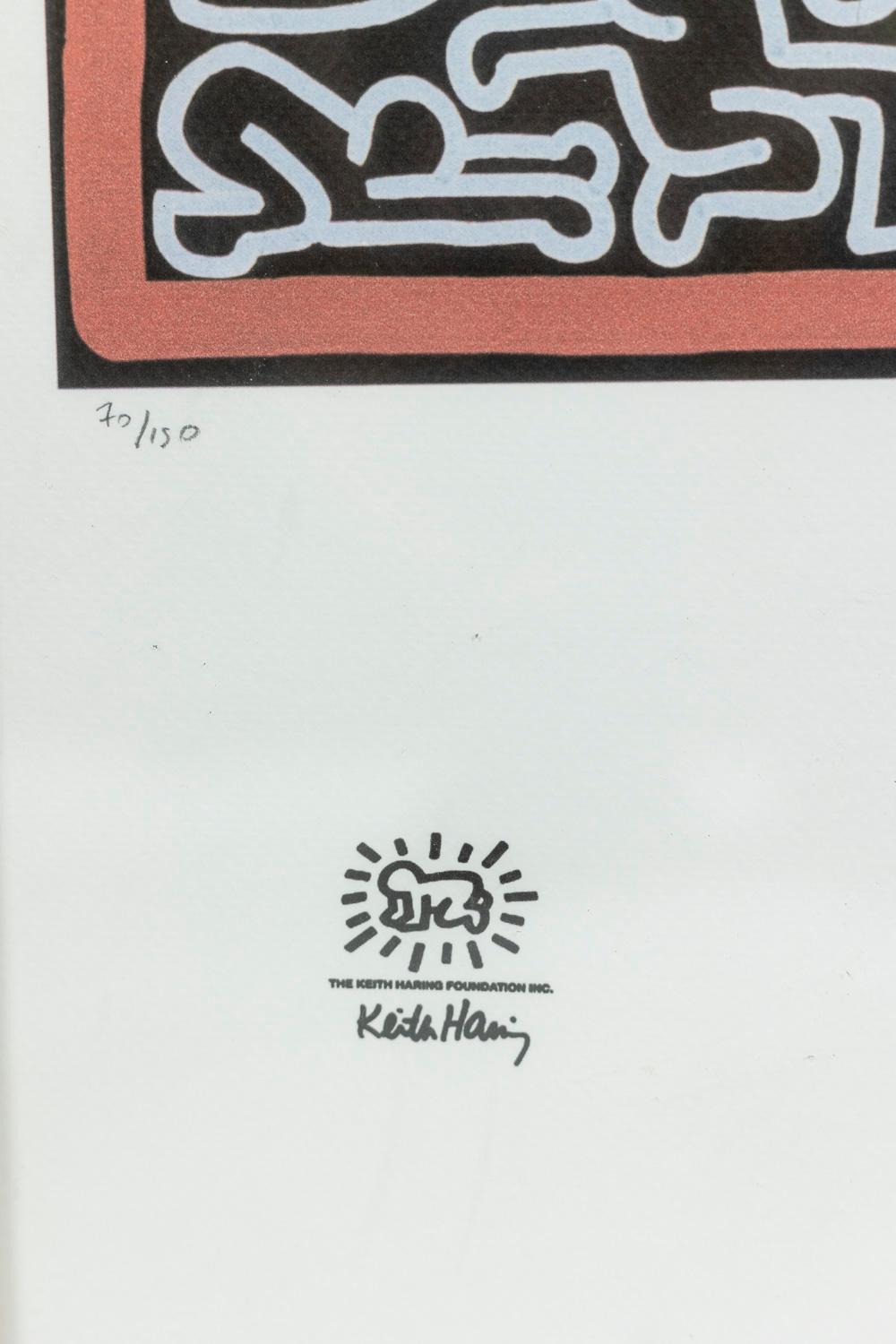 20ième siècle Keith Haring, lithographie, années 1990