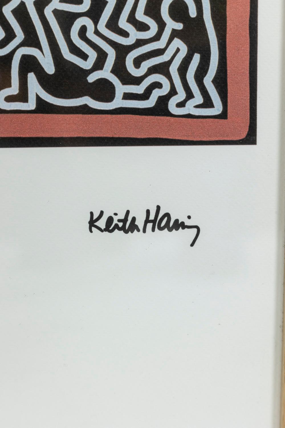 Chêne Keith Haring, lithographie, années 1990