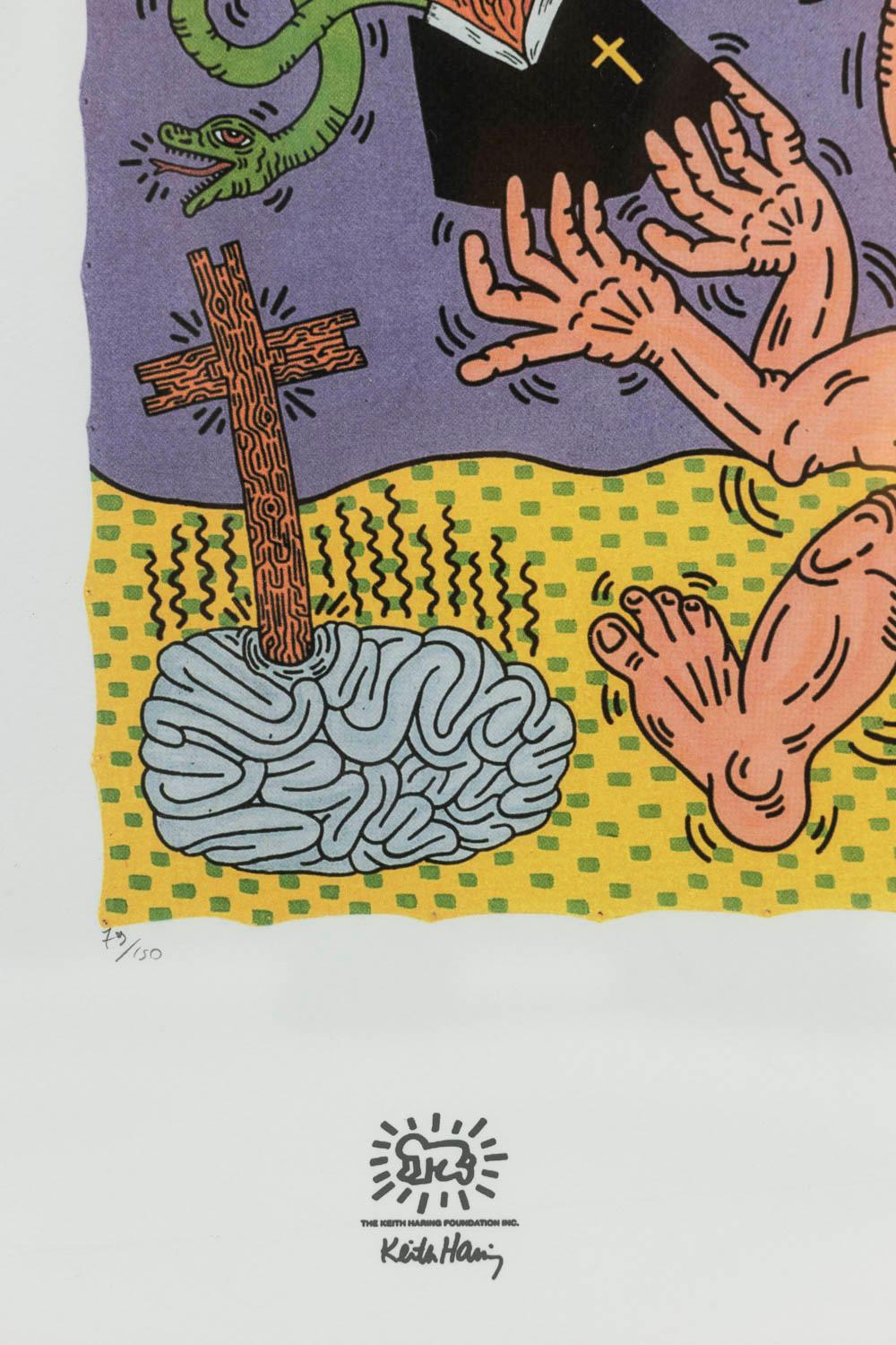Keith Haring, Lithografie, 1990er-Jahre im Angebot 2