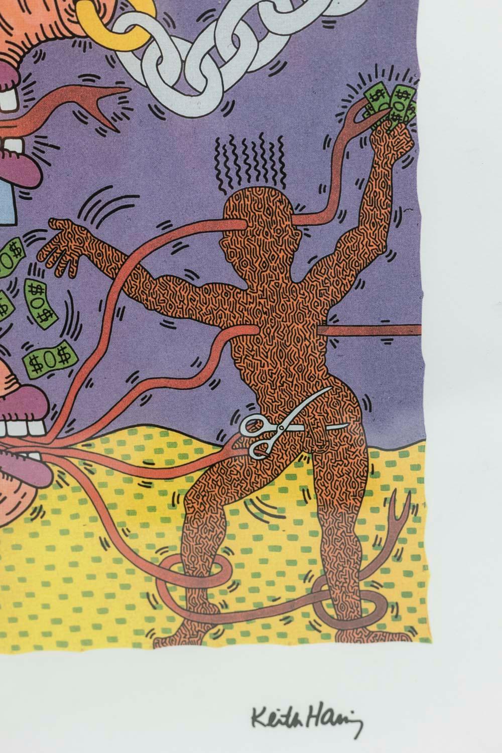 Keith Haring, Lithografie, 1990er-Jahre im Angebot 3