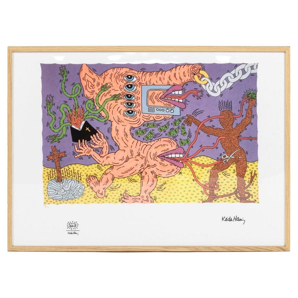 Keith Haring, Lithography, 1990s For Sale