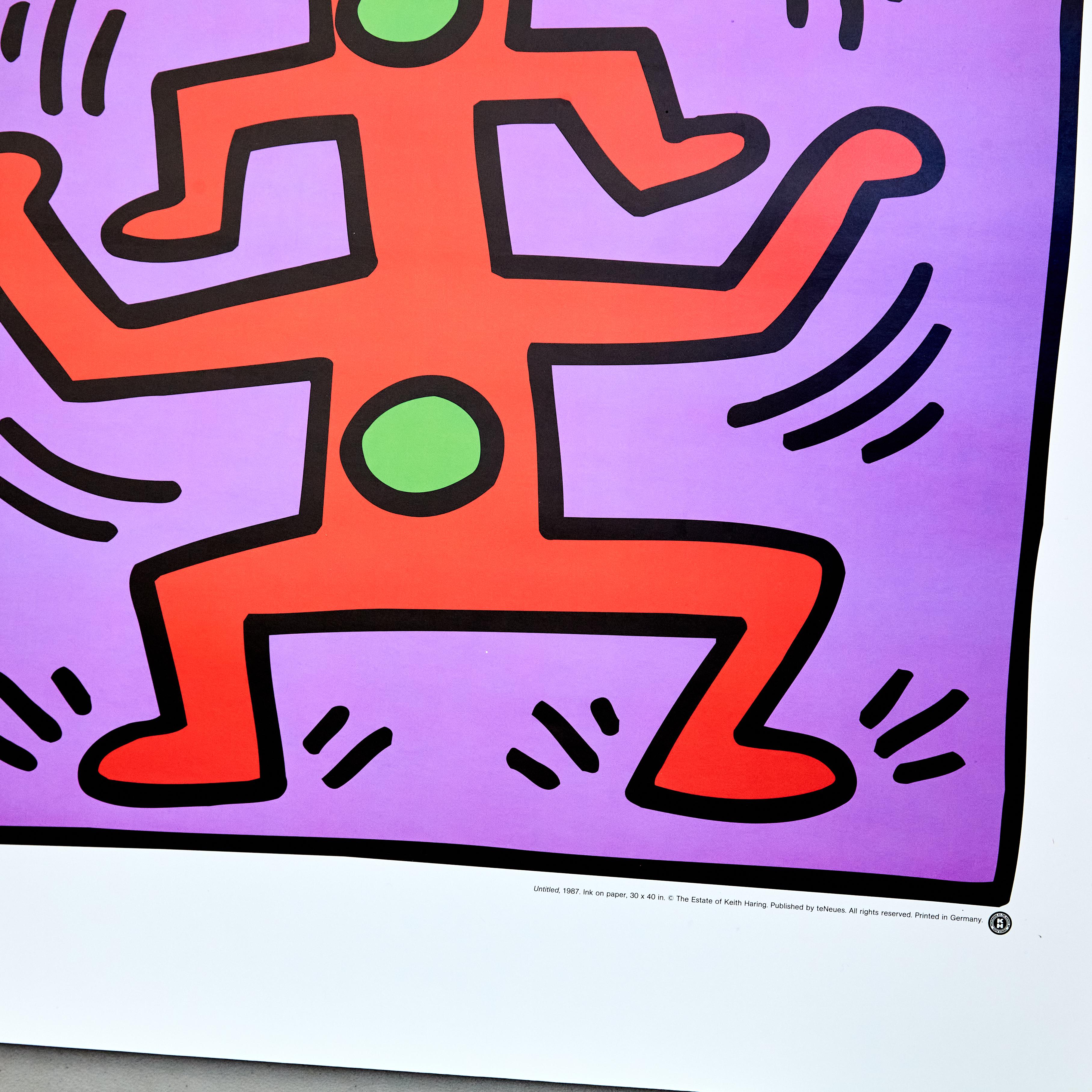 Moderne Lithographie de Keith Haring 1987 par teNeues en vente