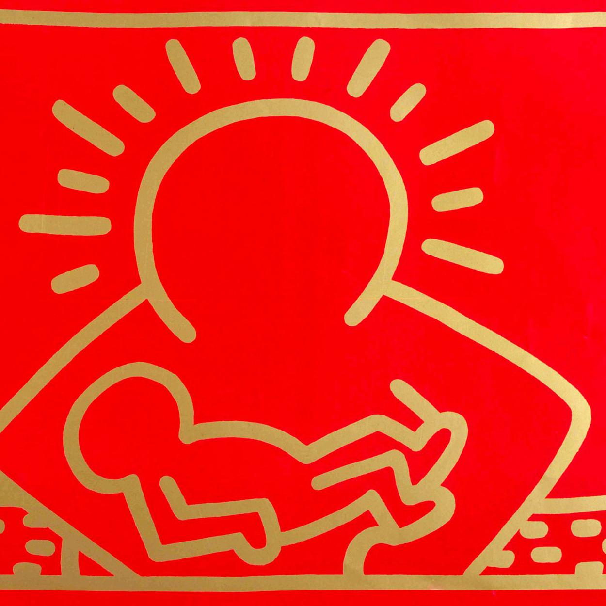 1980s Keith Haring album art (Keith Haring Christmas) 1