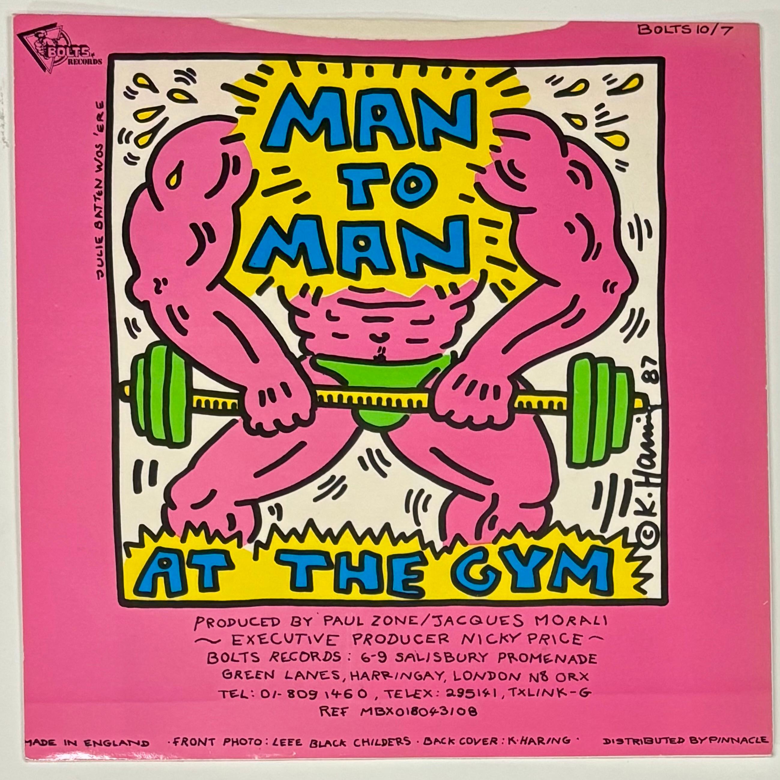 1980s Keith Haring Record Art: set of 2 (1980s Keith Haring album cover art) For Sale 1