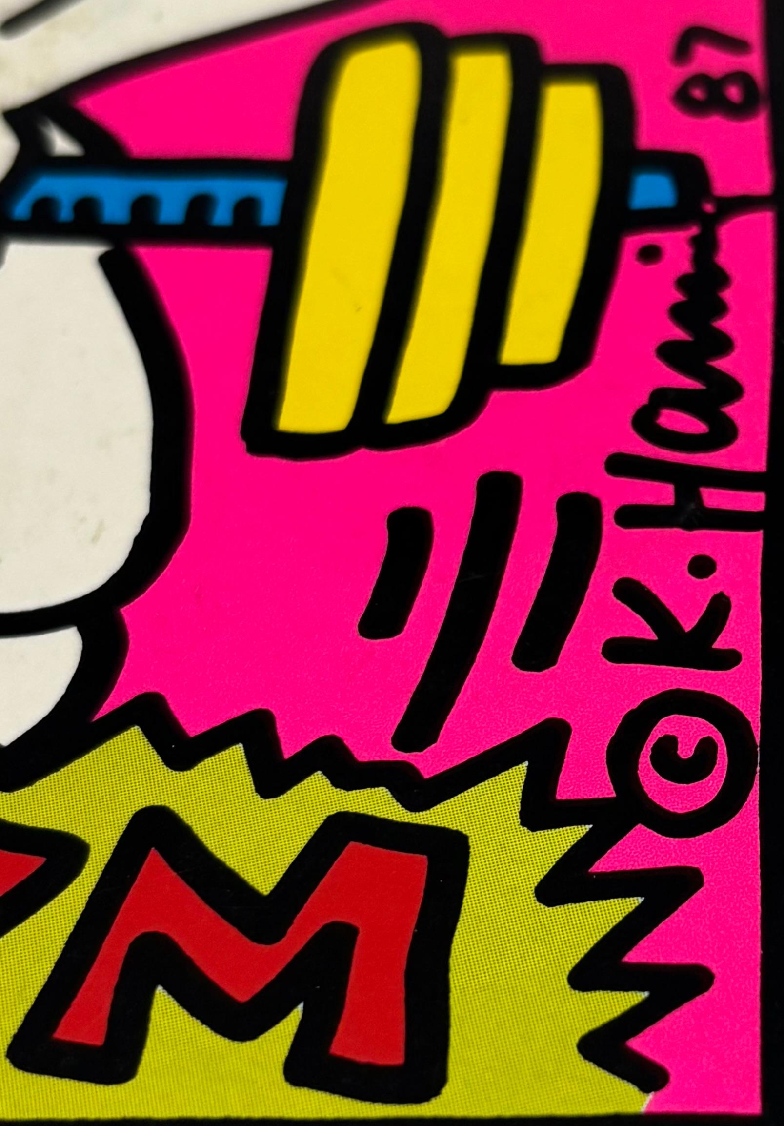 1980s Keith Haring Record Art: set of 2 (1980s Keith Haring album cover art) For Sale 5