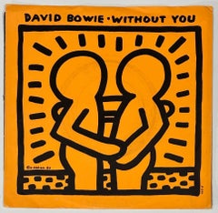 1980s Keith Haring Record Art: set of 4 (1980s Keith Haring album cover art)