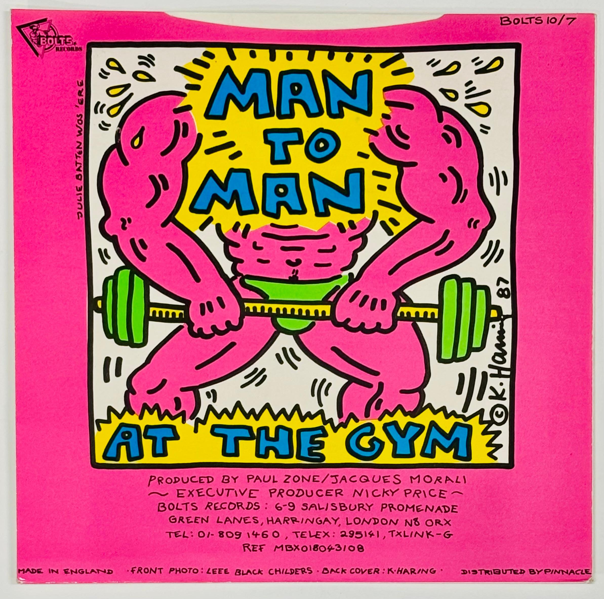 1980s Keith Haring Record Art: set of 4 (1980s Keith Haring album cover art) For Sale 2