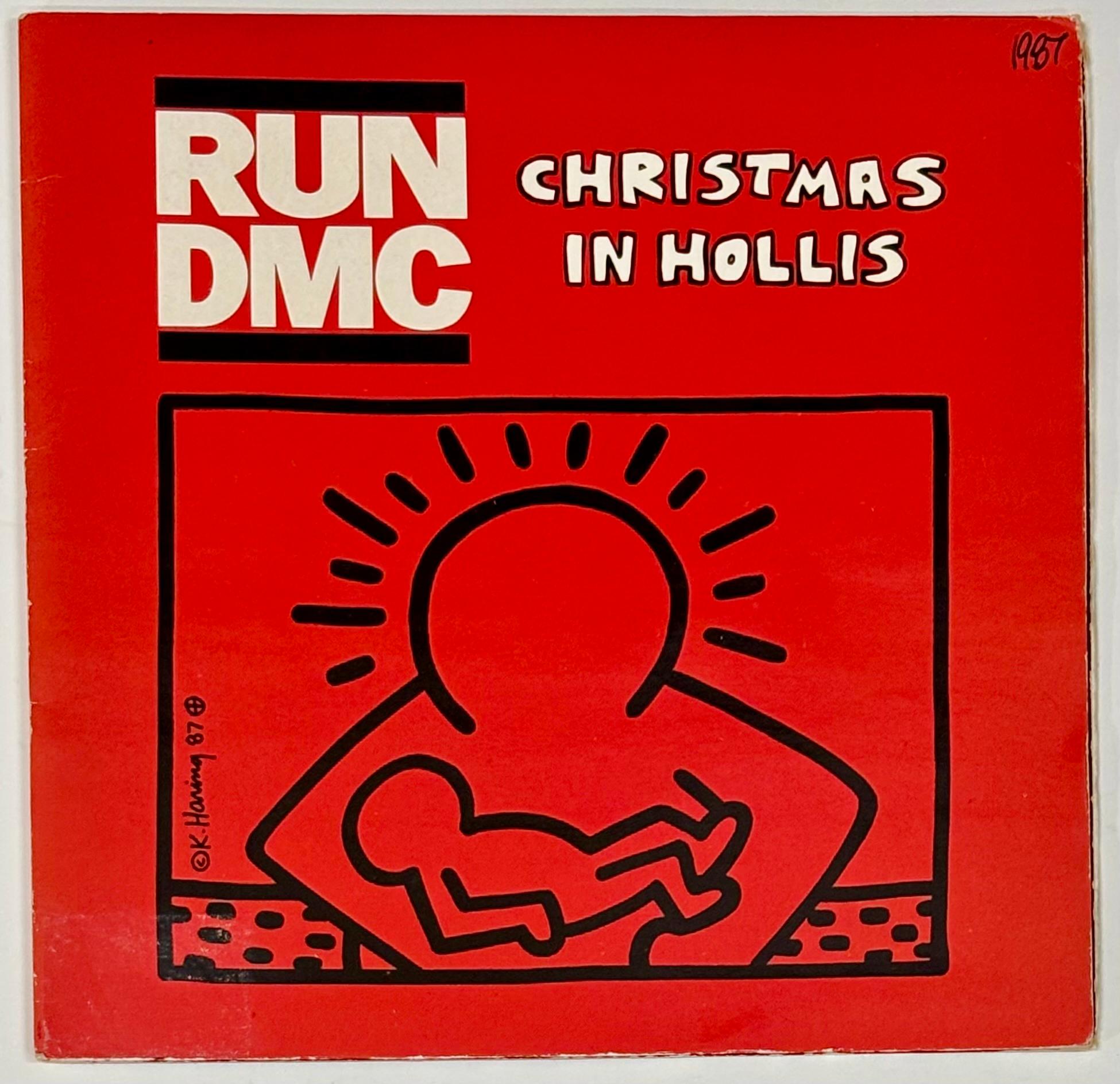 1980s Keith Haring Record Art: set of 4 (1980s Keith Haring album cover art) For Sale 3