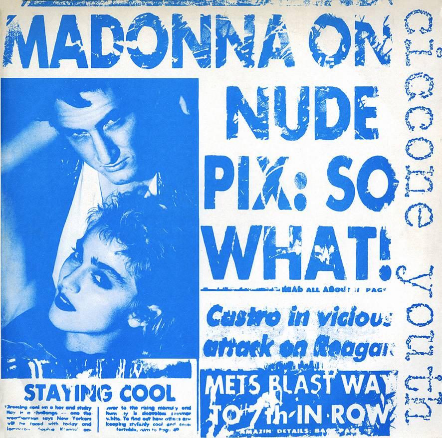 1985 tat sich Warhol mit Keith Haring zusammen, um ein Hochzeitsgeschenk für seine Freundin Madonna vor deren Hochzeit mit Sean Penn zu entwerfen. Sie ersetzten ein Bild der New York Post auf der Titelseite durch ein Bild des Paares mit der
