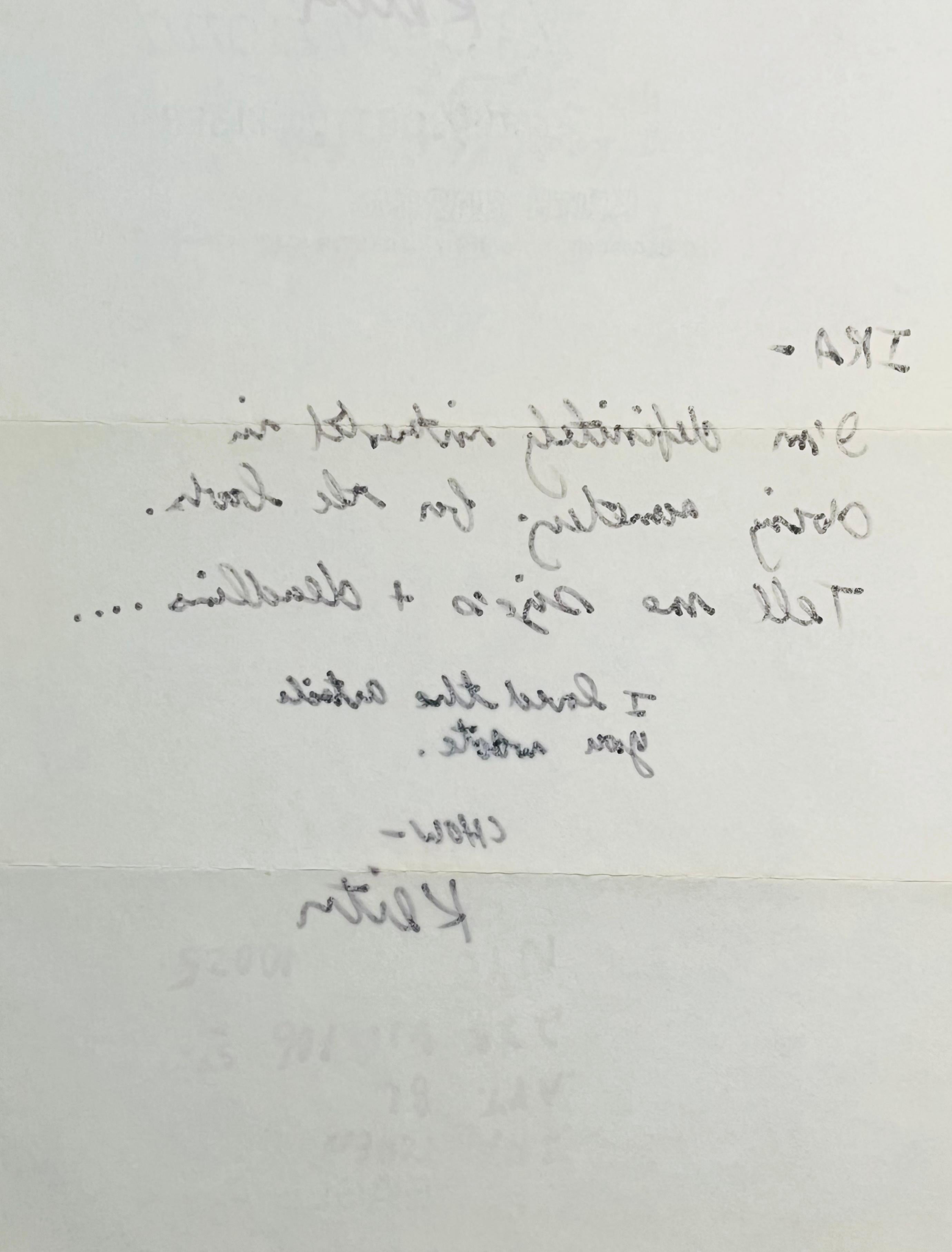 Keith Haring Lettre manuscrite 1986 (Lettre de Keith Haring)  en vente 2